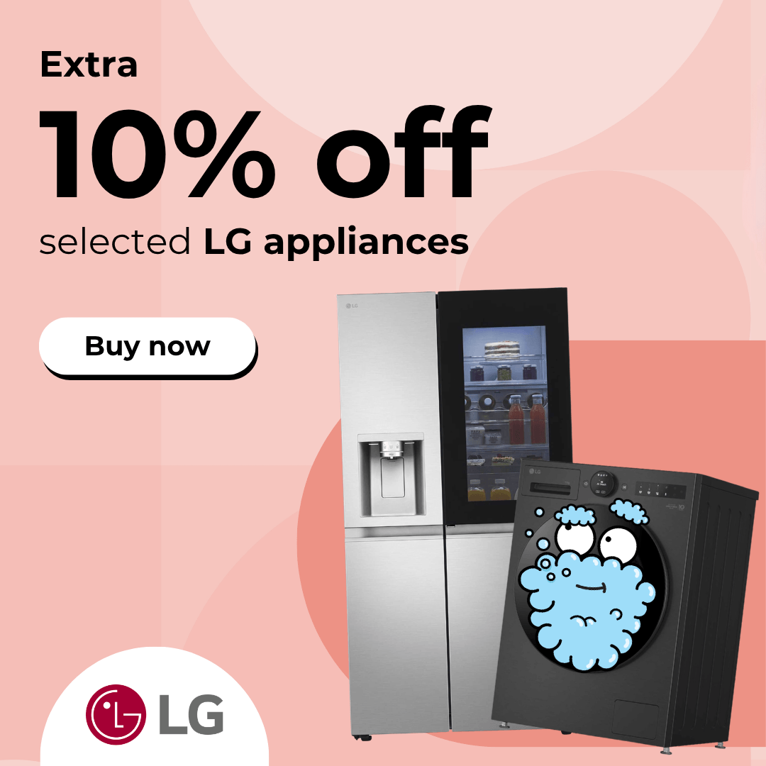 Extra 10% off selected LG appliances